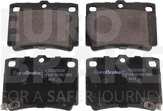 Eurobrake 5502223030 - Kit de plaquettes de frein, frein à disque cwaw.fr