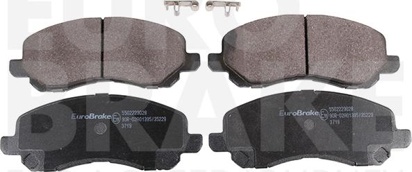 Eurobrake 5502223028 - Kit de plaquettes de frein, frein à disque cwaw.fr