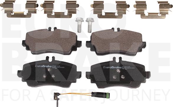 Eurobrake 5502223349 - Kit de plaquettes de frein, frein à disque cwaw.fr