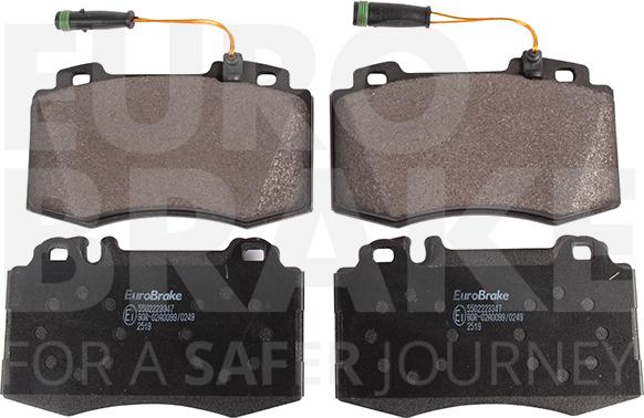 Eurobrake 5502223347 - Kit de plaquettes de frein, frein à disque cwaw.fr