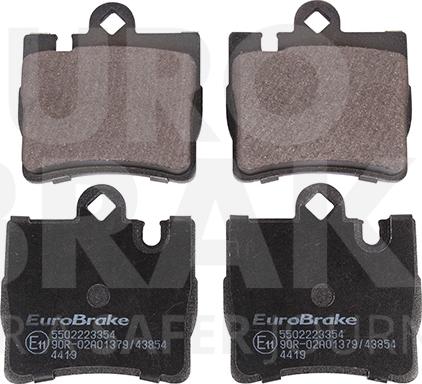 Eurobrake 5502223354 - Kit de plaquettes de frein, frein à disque cwaw.fr