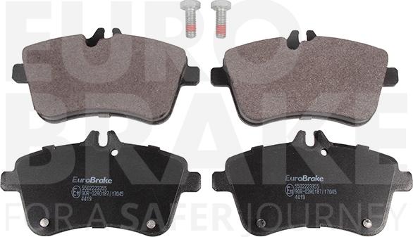 Eurobrake 5502223355 - Kit de plaquettes de frein, frein à disque cwaw.fr