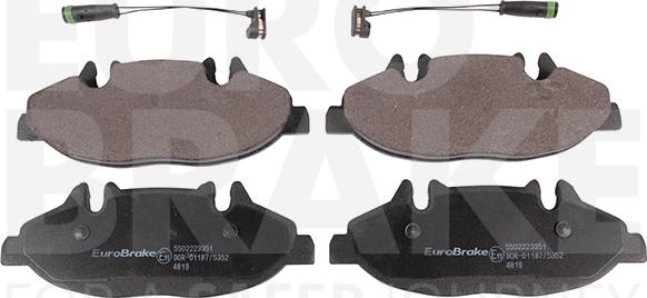 Eurobrake 5502223351 - Kit de plaquettes de frein, frein à disque cwaw.fr