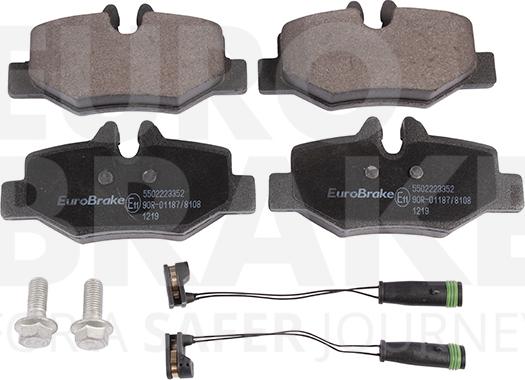 Eurobrake 5502223352 - Kit de plaquettes de frein, frein à disque cwaw.fr