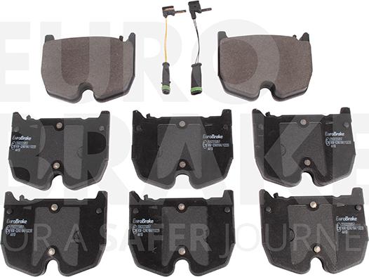 Eurobrake 5502223357 - Kit de plaquettes de frein, frein à disque cwaw.fr