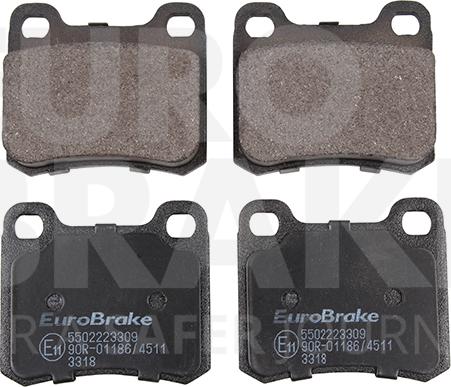 Eurobrake 5502223309 - Kit de plaquettes de frein, frein à disque cwaw.fr