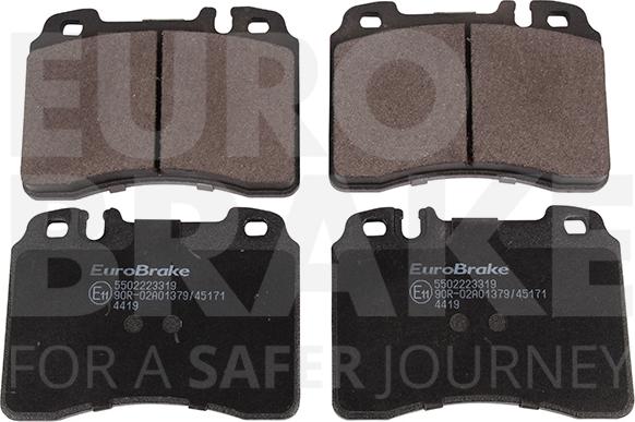 Eurobrake 5502223319 - Kit de plaquettes de frein, frein à disque cwaw.fr