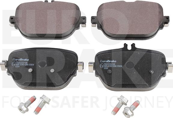 Eurobrake 55022233106 - Kit de plaquettes de frein, frein à disque cwaw.fr