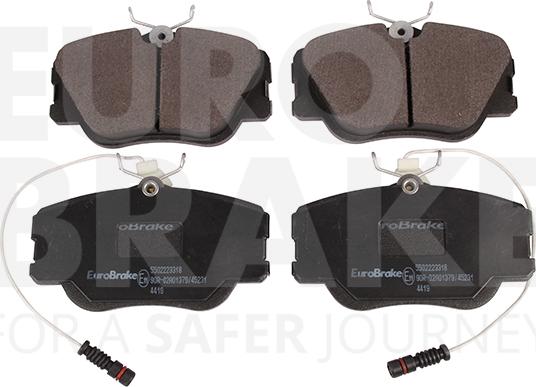 Eurobrake 5502223318 - Kit de plaquettes de frein, frein à disque cwaw.fr