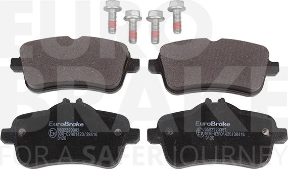 Eurobrake 5502223382 - Kit de plaquettes de frein, frein à disque cwaw.fr