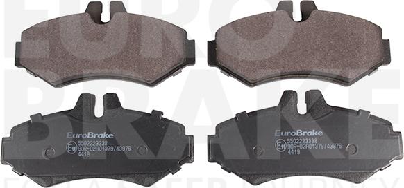 Eurobrake 5502223338 - Kit de plaquettes de frein, frein à disque cwaw.fr