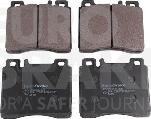 Eurobrake 5502223325 - Kit de plaquettes de frein, frein à disque cwaw.fr