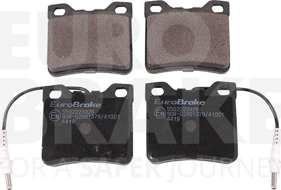 Eurobrake 5502223326 - Kit de plaquettes de frein, frein à disque cwaw.fr