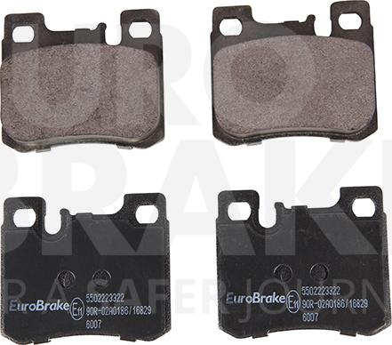 Eurobrake 5502223322 - Kit de plaquettes de frein, frein à disque cwaw.fr