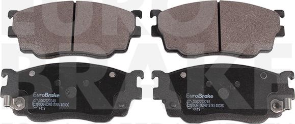 Eurobrake 5502223249 - Kit de plaquettes de frein, frein à disque cwaw.fr