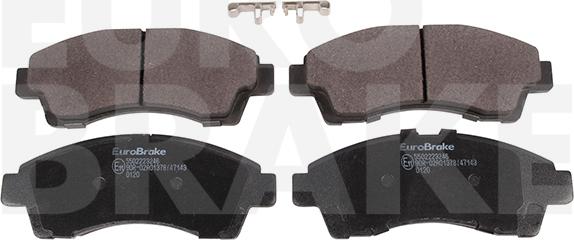 Eurobrake 5502223246 - Kit de plaquettes de frein, frein à disque cwaw.fr