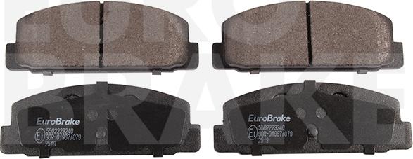 Eurobrake 5502223240 - Kit de plaquettes de frein, frein à disque cwaw.fr