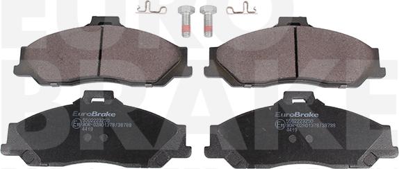 Eurobrake 5502223250 - Kit de plaquettes de frein, frein à disque cwaw.fr