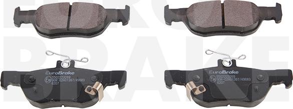 Eurobrake 5502223269 - Kit de plaquettes de frein, frein à disque cwaw.fr