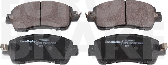 Eurobrake 5502223264 - Kit de plaquettes de frein, frein à disque cwaw.fr