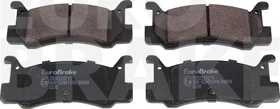 Eurobrake 5502223215 - Kit de plaquettes de frein, frein à disque cwaw.fr