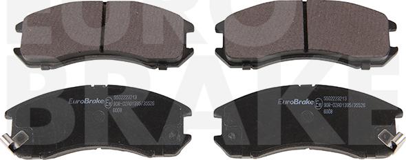 Eurobrake 5502223213 - Kit de plaquettes de frein, frein à disque cwaw.fr