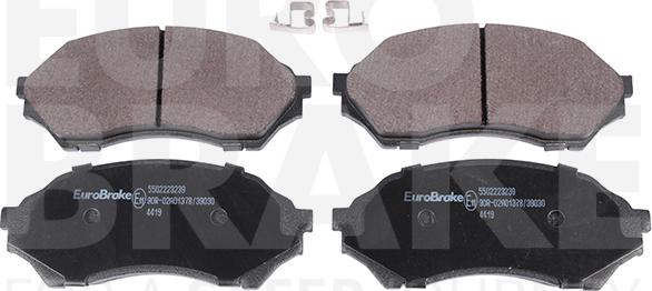 Eurobrake 5502223239 - Kit de plaquettes de frein, frein à disque cwaw.fr