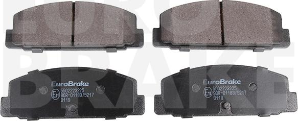 Eurobrake 5502223225 - Kit de plaquettes de frein, frein à disque cwaw.fr