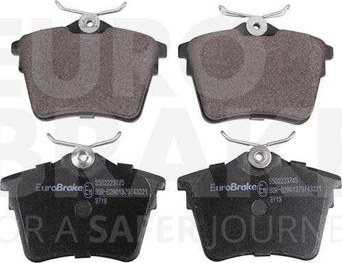 Eurobrake 5502223745 - Kit de plaquettes de frein, frein à disque cwaw.fr