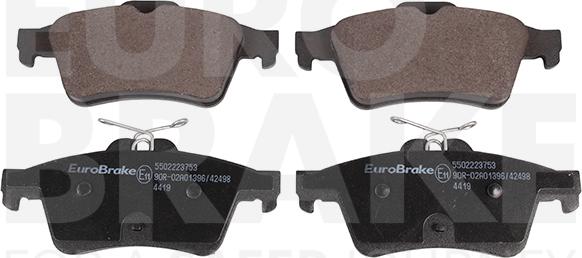 Eurobrake 5502223753 - Kit de plaquettes de frein, frein à disque cwaw.fr