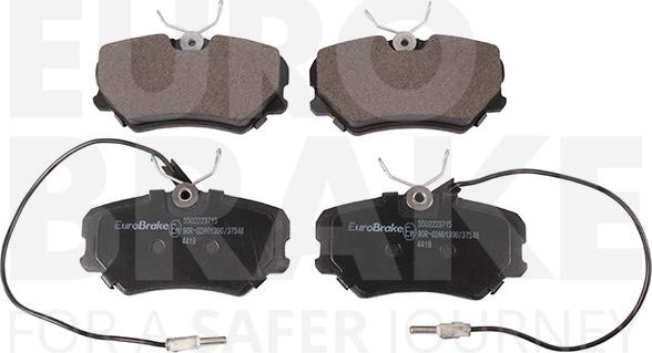 Eurobrake 5502223715 - Kit de plaquettes de frein, frein à disque cwaw.fr