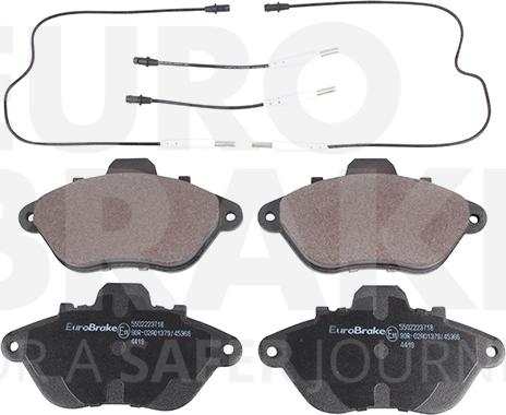 Eurobrake 5502223718 - Kit de plaquettes de frein, frein à disque cwaw.fr