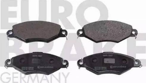 Eurobrake 5502223735 - Kit de plaquettes de frein, frein à disque cwaw.fr