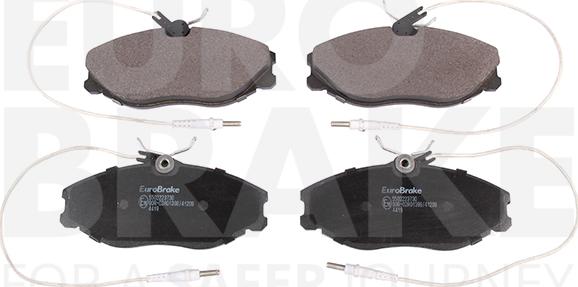 Eurobrake 5502223730 - Kit de plaquettes de frein, frein à disque cwaw.fr