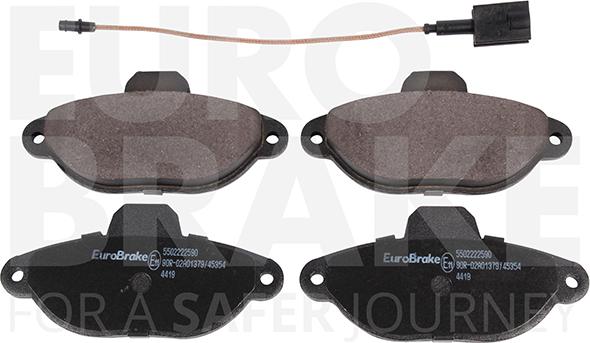 Eurobrake 5502222590 - Kit de plaquettes de frein, frein à disque cwaw.fr