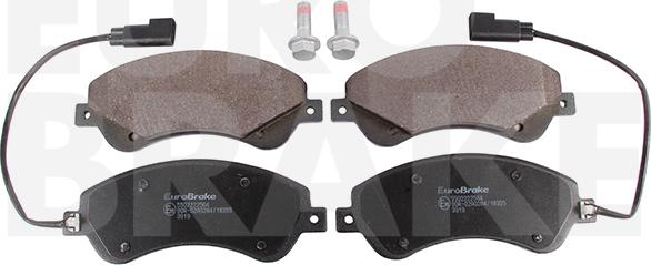 Eurobrake 5502222564 - Kit de plaquettes de frein, frein à disque cwaw.fr