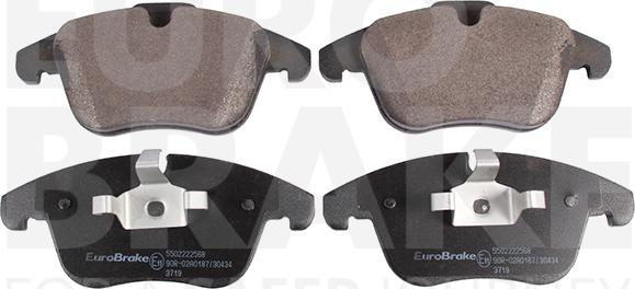 Eurobrake 5502222568 - Kit de plaquettes de frein, frein à disque cwaw.fr