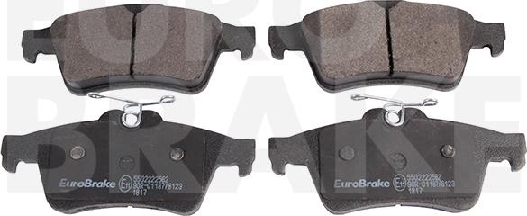 Eurobrake 5502222562 - Kit de plaquettes de frein, frein à disque cwaw.fr