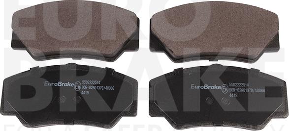 Eurobrake 5502222514 - Kit de plaquettes de frein, frein à disque cwaw.fr