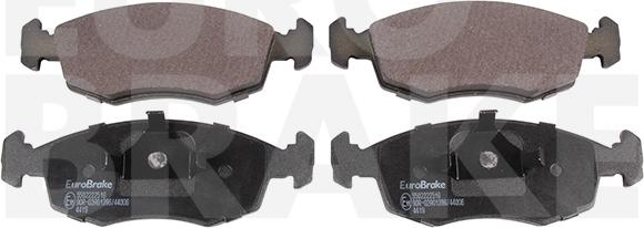 Eurobrake 5502222516 - Kit de plaquettes de frein, frein à disque cwaw.fr