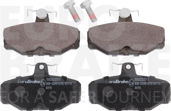 Eurobrake 5502222517 - Kit de plaquettes de frein, frein à disque cwaw.fr