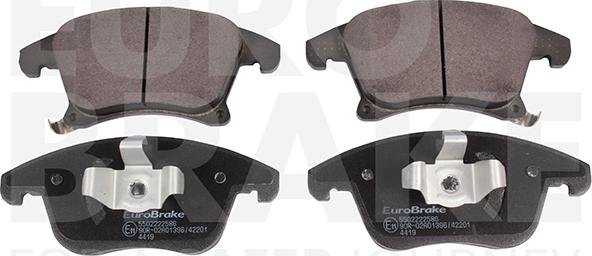 Eurobrake 5502222586 - Kit de plaquettes de frein, frein à disque cwaw.fr