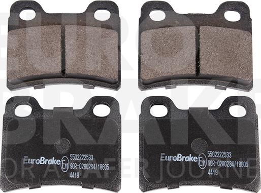 Eurobrake 5502222533 - Kit de plaquettes de frein, frein à disque cwaw.fr