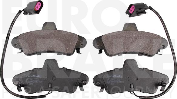 Eurobrake 5502222520 - Kit de plaquettes de frein, frein à disque cwaw.fr