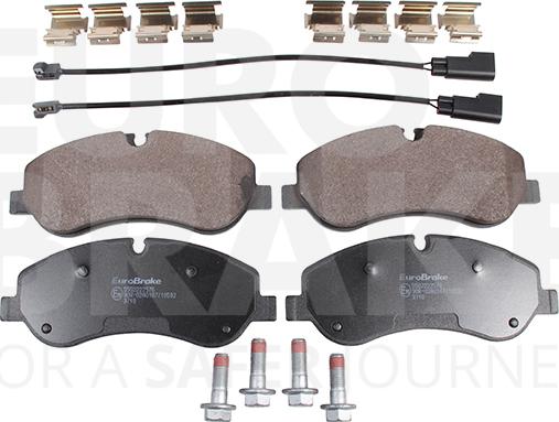 Eurobrake 5502222576 - Kit de plaquettes de frein, frein à disque cwaw.fr