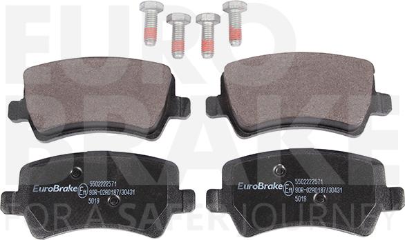 Eurobrake 5502222571 - Kit de plaquettes de frein, frein à disque cwaw.fr