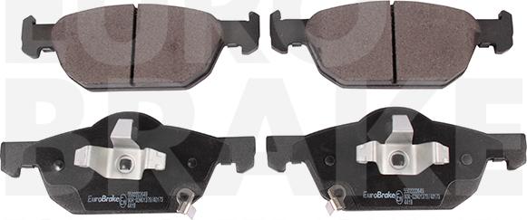 Eurobrake 5502222649 - Kit de plaquettes de frein, frein à disque cwaw.fr