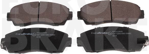 Eurobrake 5502222645 - Kit de plaquettes de frein, frein à disque cwaw.fr