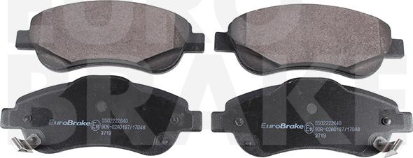 Eurobrake 5502222640 - Kit de plaquettes de frein, frein à disque cwaw.fr