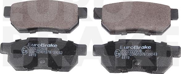 Eurobrake 5502222608 - Kit de plaquettes de frein, frein à disque cwaw.fr